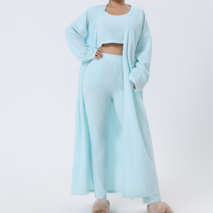 Ensemble Lounge 3 Pièces Femme – Pyjama Chaud et Stylé pour l’Hiver