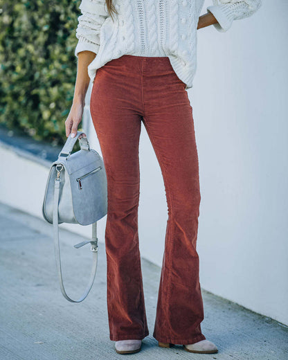 High Waist Flared Pants CC