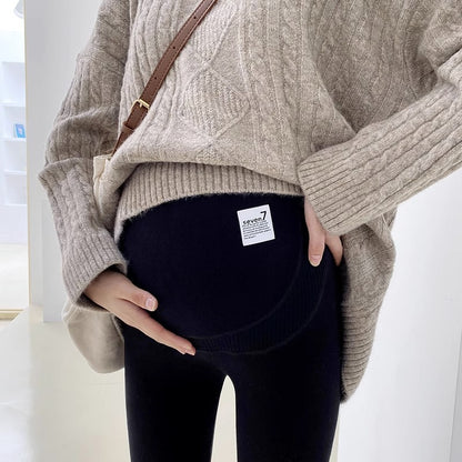 Not Tight Belly Casual Leggings High Elastic Maternity Belly Support Pants